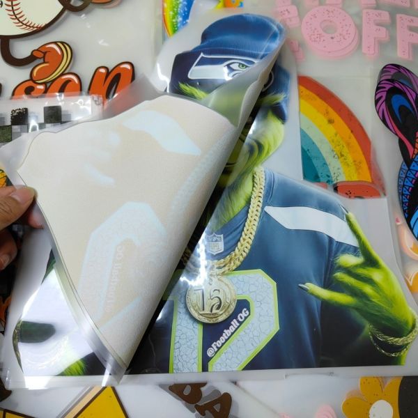 High Stretch Custom DTF Transfers Screen Printed T Shirts Heat Transfers Washable