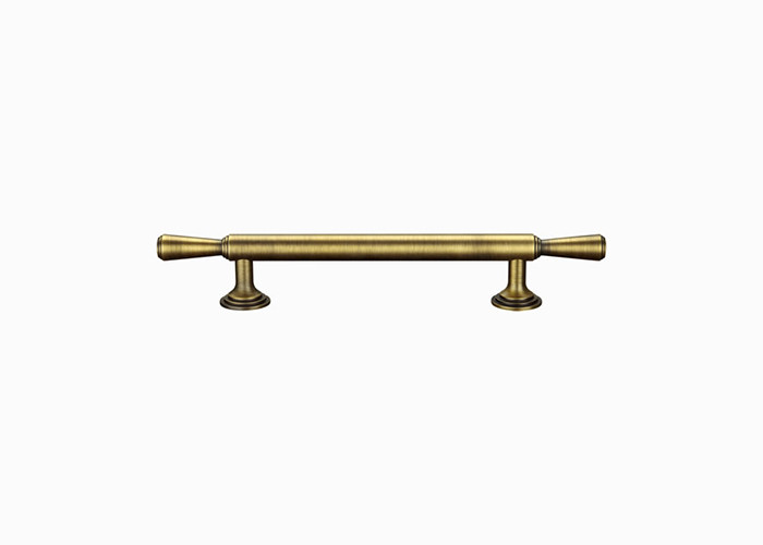 Modern Gold Brass Door Pull Handle Round 3D Design