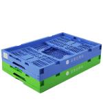 600x400x255mm Fold Collapsible Plastic Storage Crate Stacking Logistics