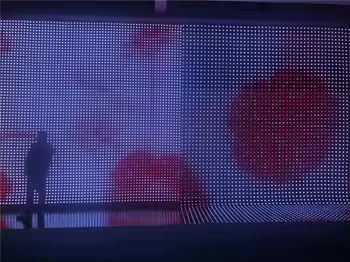 Outdoor Flexible LED Mesh Screen P143 High Definition Full Color Display