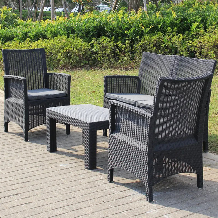 Transform Your Patio into a Nordic Paradise with Plastic Dinning Table and Chair Set