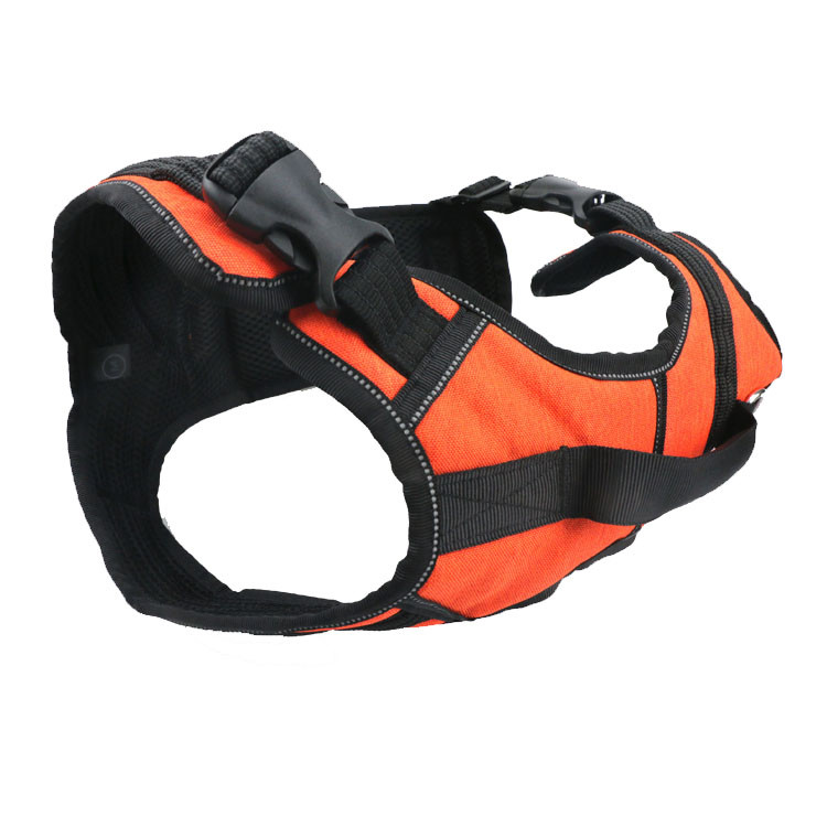 XXS-L Orange Tactical Dog Harness / Personalized No Pull Dog Harness Front Clip