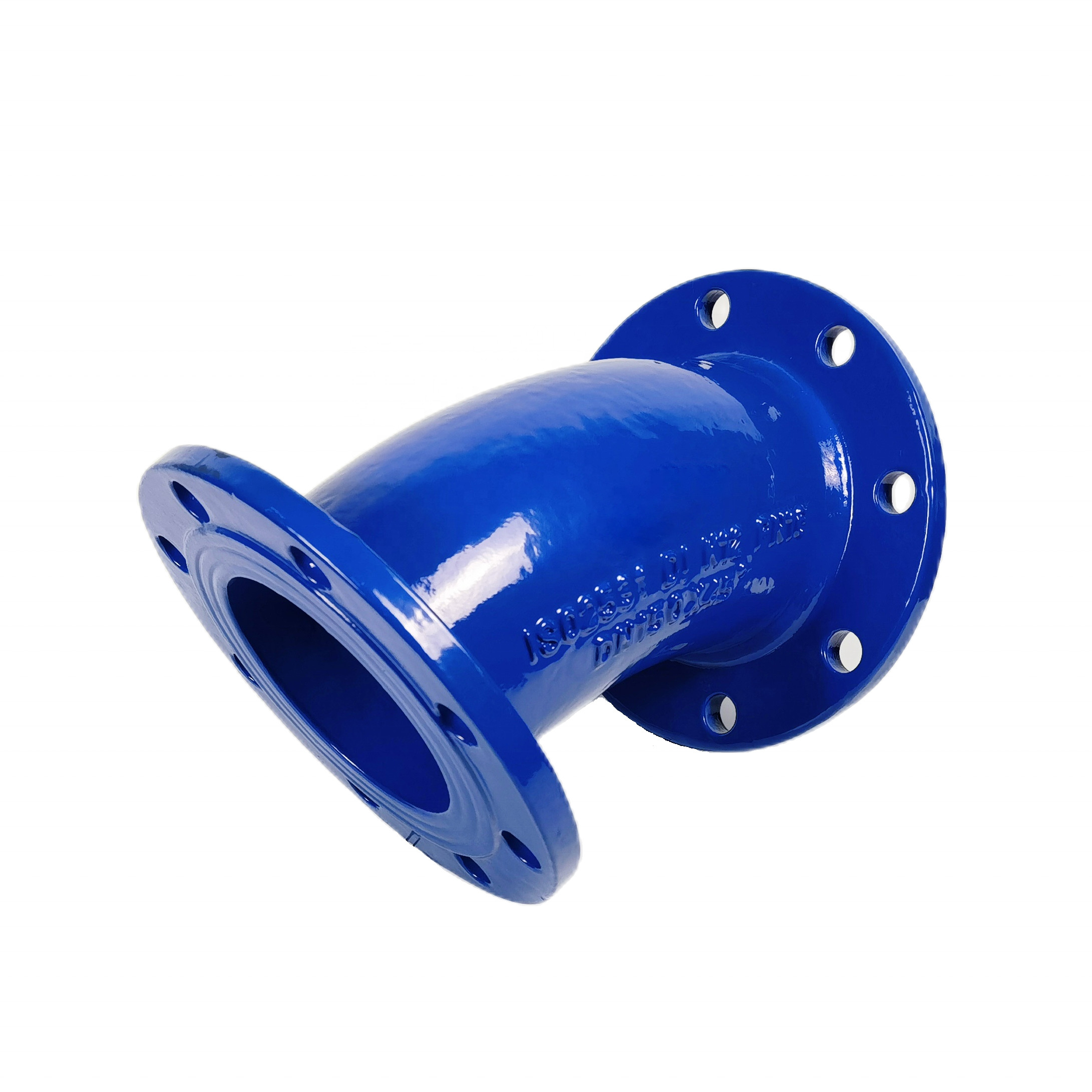 PN25 Ductile Iron Pipe Fittings Double Flanged Bend 90/45 Degree