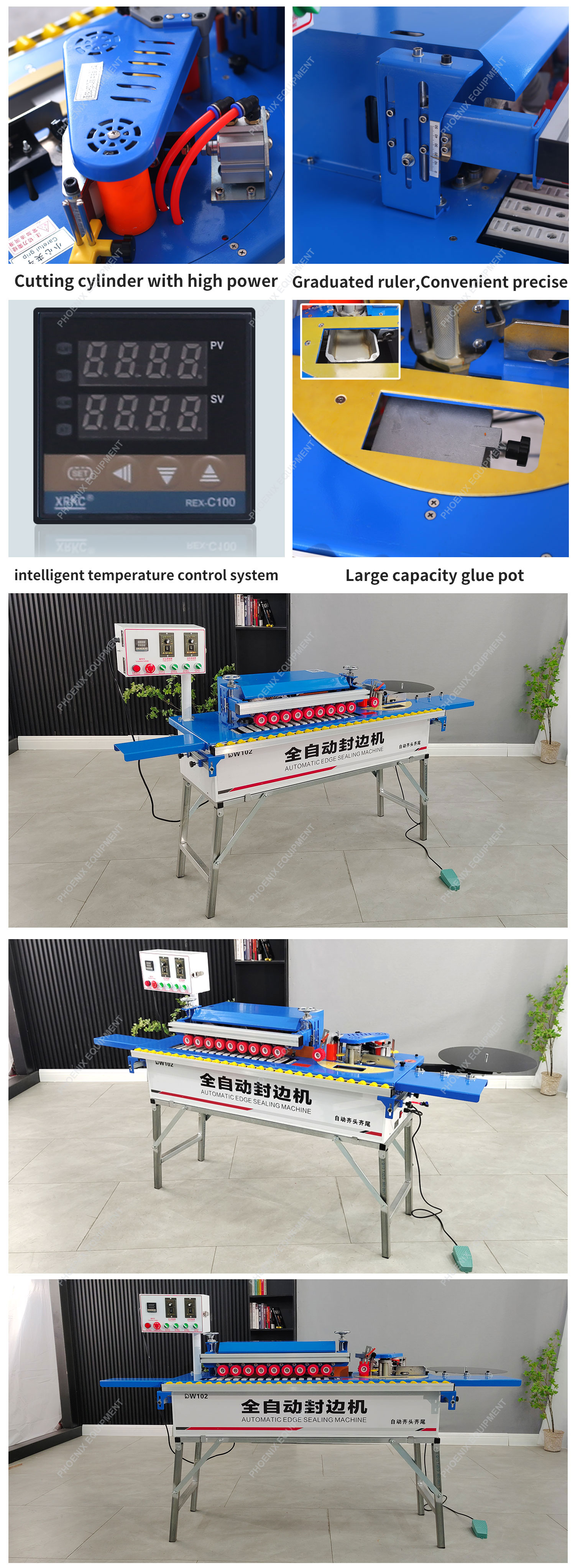 220V/380V/customization DW102 Curved Cabinet Automatic Woodworking Furniture Rounding Edge Banding Bander
