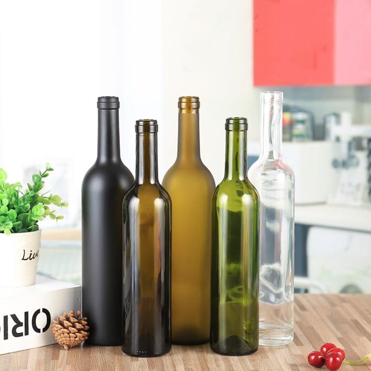 750ml Super Flint Glass Antique Green Color Champagne Bottle for Whisky Connoisseurs