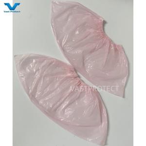 China CPE 17 X 41cm Waterproof Pink Shoe Cover Pink wholesale