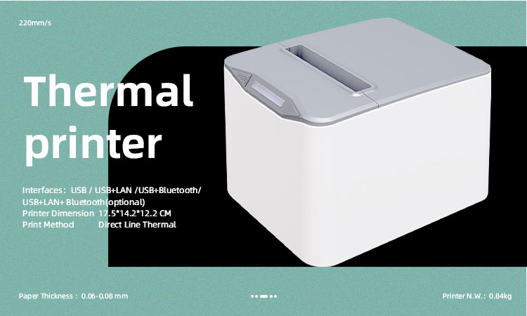 AC 110V/220V Input POS 80 Thermal Printer with Thermal Receipt and Barcode Private Mold