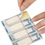 Security Anti Counterfeit Banknote Protection Stickers Custom Printed Paper/PET