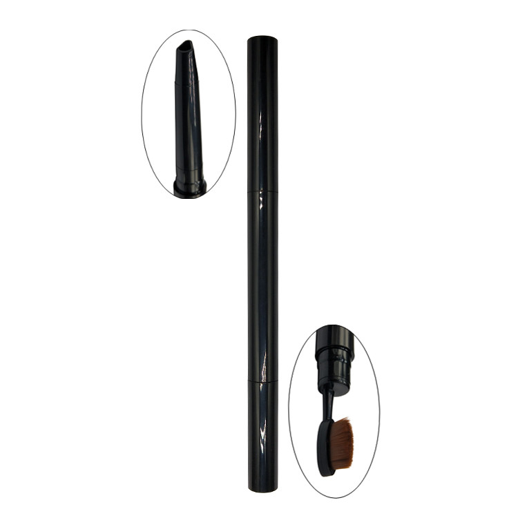 Custom Waterproof Auto Eyebrow Pencil With Brush Silk Screen Printing