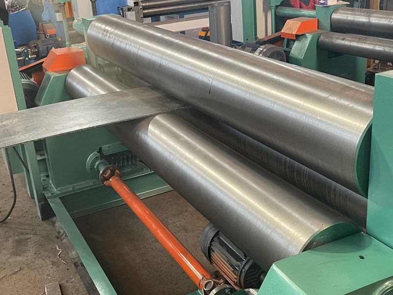Carbon Steel Automatic Three Roller Plate Rolling Machine 12x2000mm