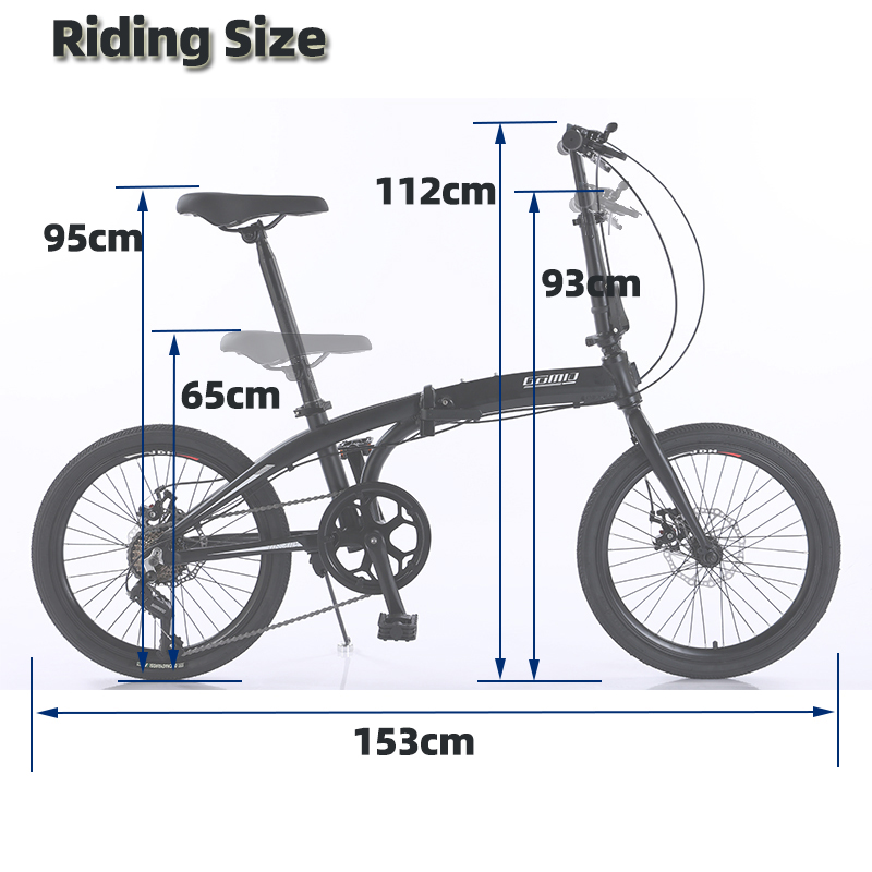 GOMID 20 inch SHIMANO kit gear cycle aluminium alloy folding city bike bisiklet custom foldable bicycle for easy storage