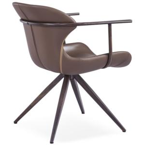 China Metal Wood Frame 66x62x79cm Swivel Dining Chair wholesale