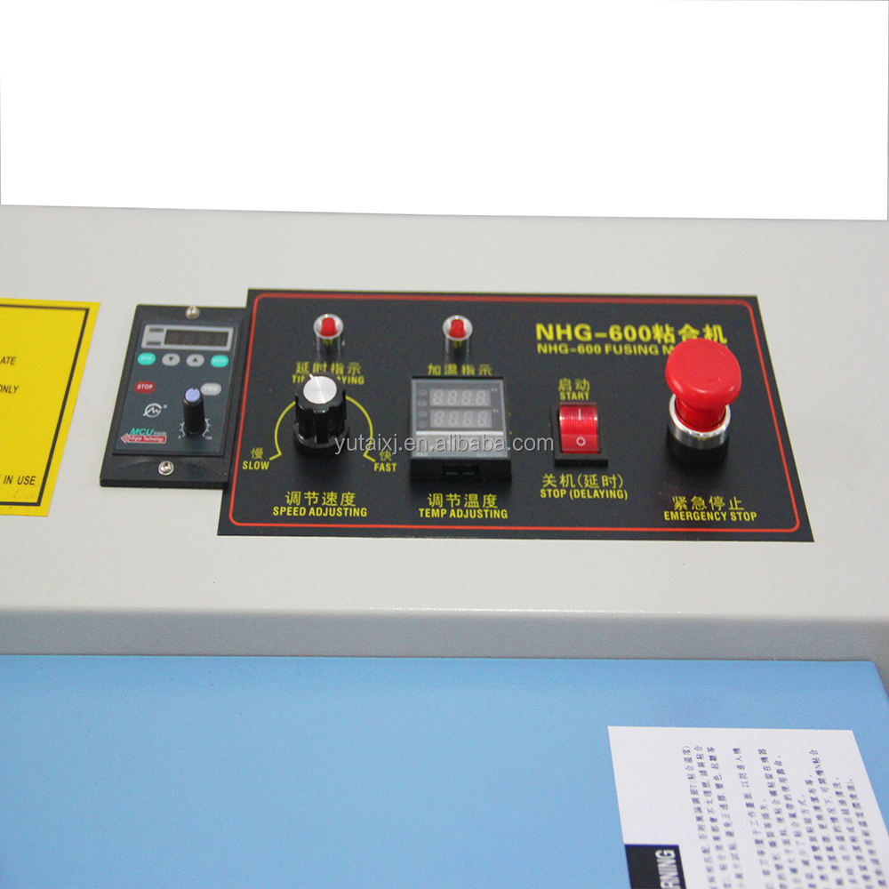 YT-600 YUTAI Work Area 600MM Shoes Upper Leather Bags Clothes Lining Ironing Fusing Press Machine for Customer Requirements