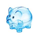 Personalized Transparent Plastic Piggy Bank For Coins Cash Gifts
