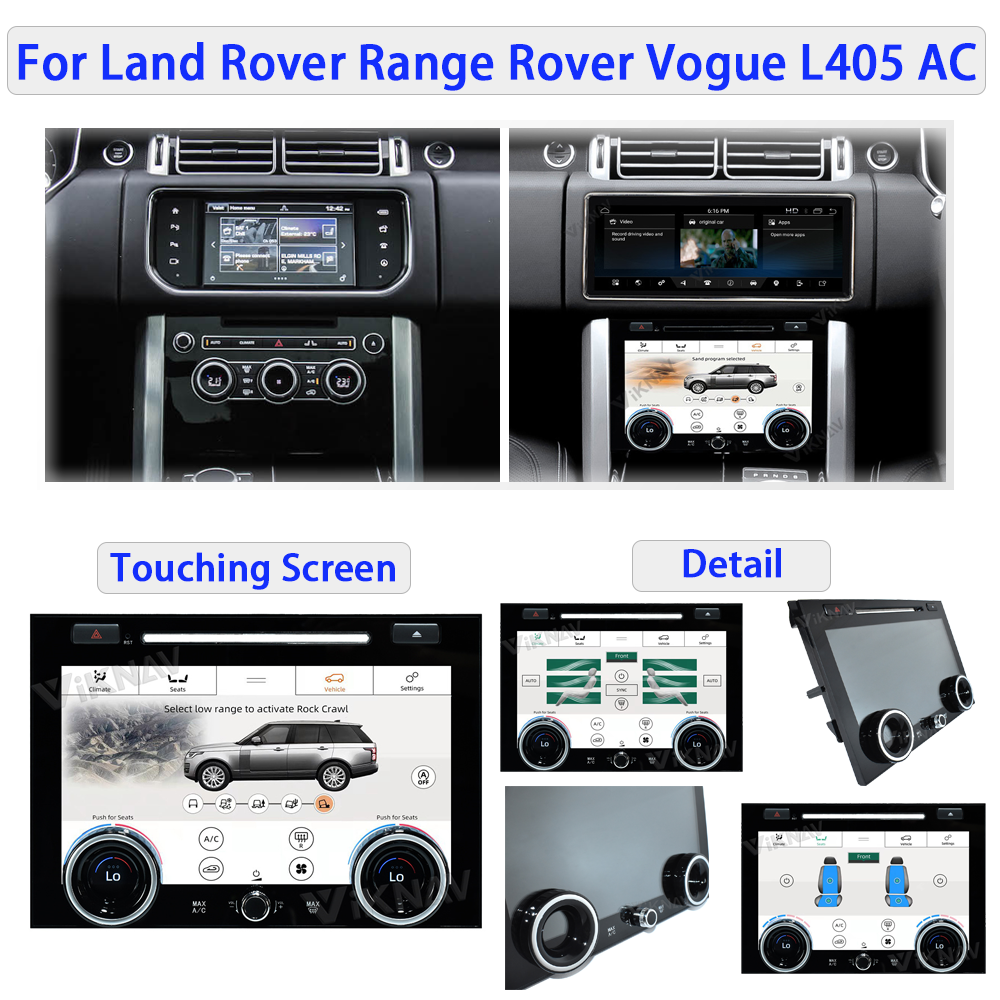 Viknav Car Radio For Range Rover Vogue L405 (2013-2020) 12.3 inch With AC Touching Screen Multimedia Player Navigation
