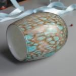 Turquoise Solid Color Votive Glass Candle Holders