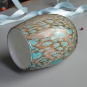 China Turquoise Solid Color Votive Glass Candle Holders wholesale