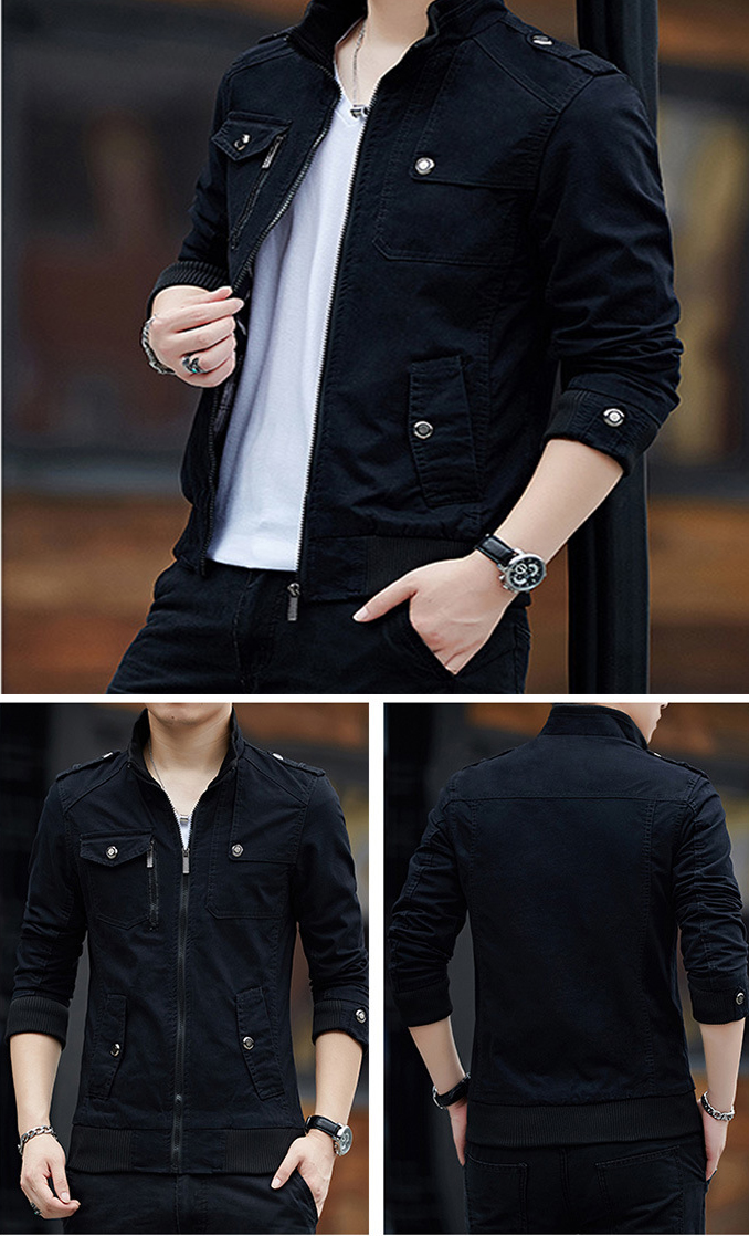Winter Warm Abrigo Blouson Man Clothing Utility Crop Male Plus Size Zipper Up Windbreaker Coat Jackets for Men