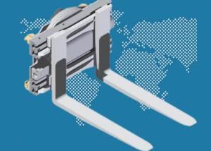 China 2300kg Revolving Rotating Forklift Clamp Attachment For Sale wholesale