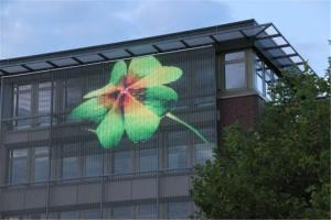 China Lightweight High Brightness Outdoor Transparent Mesh LED Display wholesale