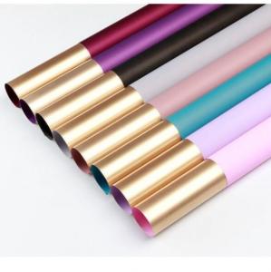 China Gilt Flower Bouquet Wrapping Paper 58x58cm Flower Packaging Paper wholesale