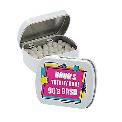 Promotional Mini Tin Can for Mint Packaging Custom Small Tins with Plastic Insert
