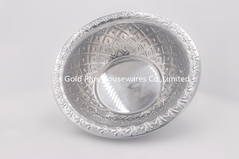 Polishing 50cm Stainless Steel Rice Washing Bowl Kitchen Tools