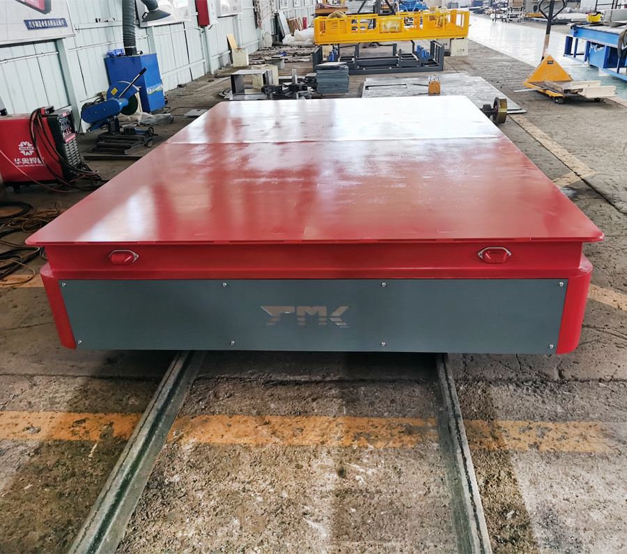 Battery Operated Heavy Load 10 Tons RC Structure Rail Transfer Cart