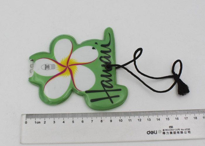 16P free plastic ID Card Luggage Bag Tags with Loop / 2pc white LEDs