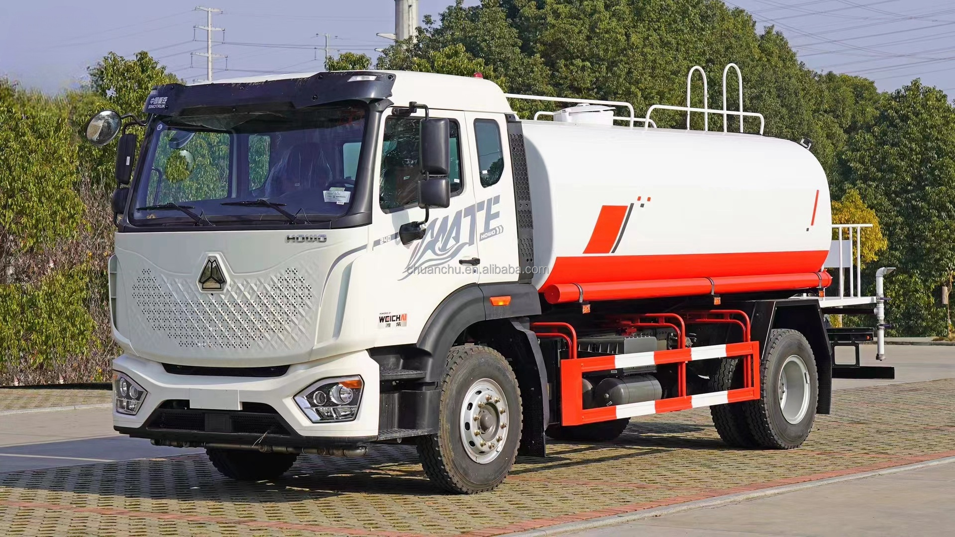 Manual Transmission Type Diesel Fuel Type 140 HP 10 CBM 12tons Water Tanker Truck for Water Sprinkling Operations