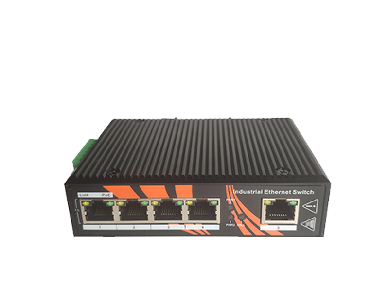 Din Rail Power Over Ethernet Switch 5*10/100 Base -T LED Indicators For Monitoring