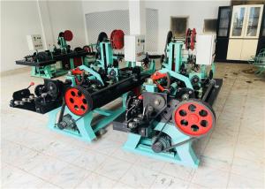 China Double Twist Iron Barbed Wire Fence Machine Hop Dip Galvanized 380V 2.2KW wholesale