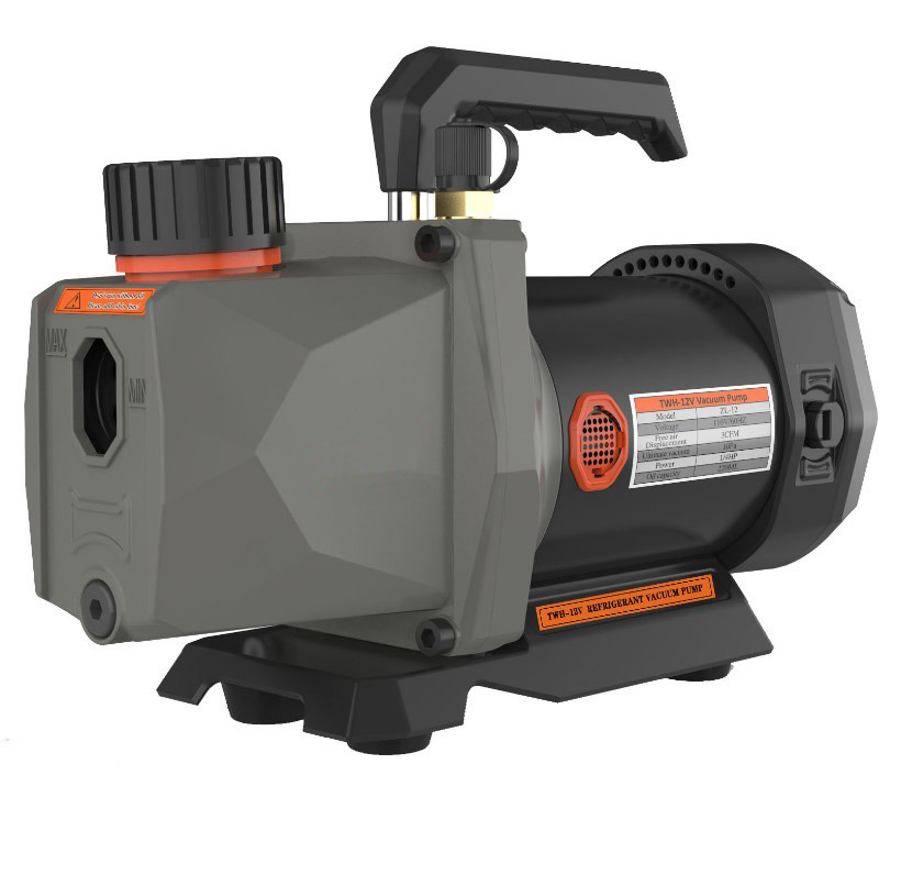 Vehicle Mounted Refrigeration Spare Parts Vacuum Pump 3 CFM Single Stage DC Motor