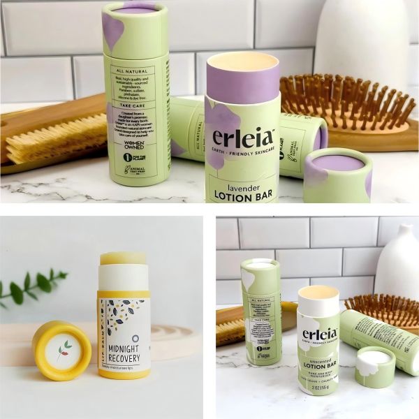 Eco-friendly Custom Lip Balm Tube Push-Pull Paper Cardboard Cylinder for Stick Deodorant