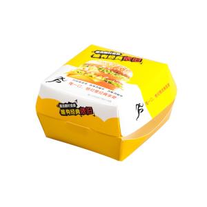 China Custom Printed Paper Hamburger Boxes Packaging Wholesale Manufacturer wholesale