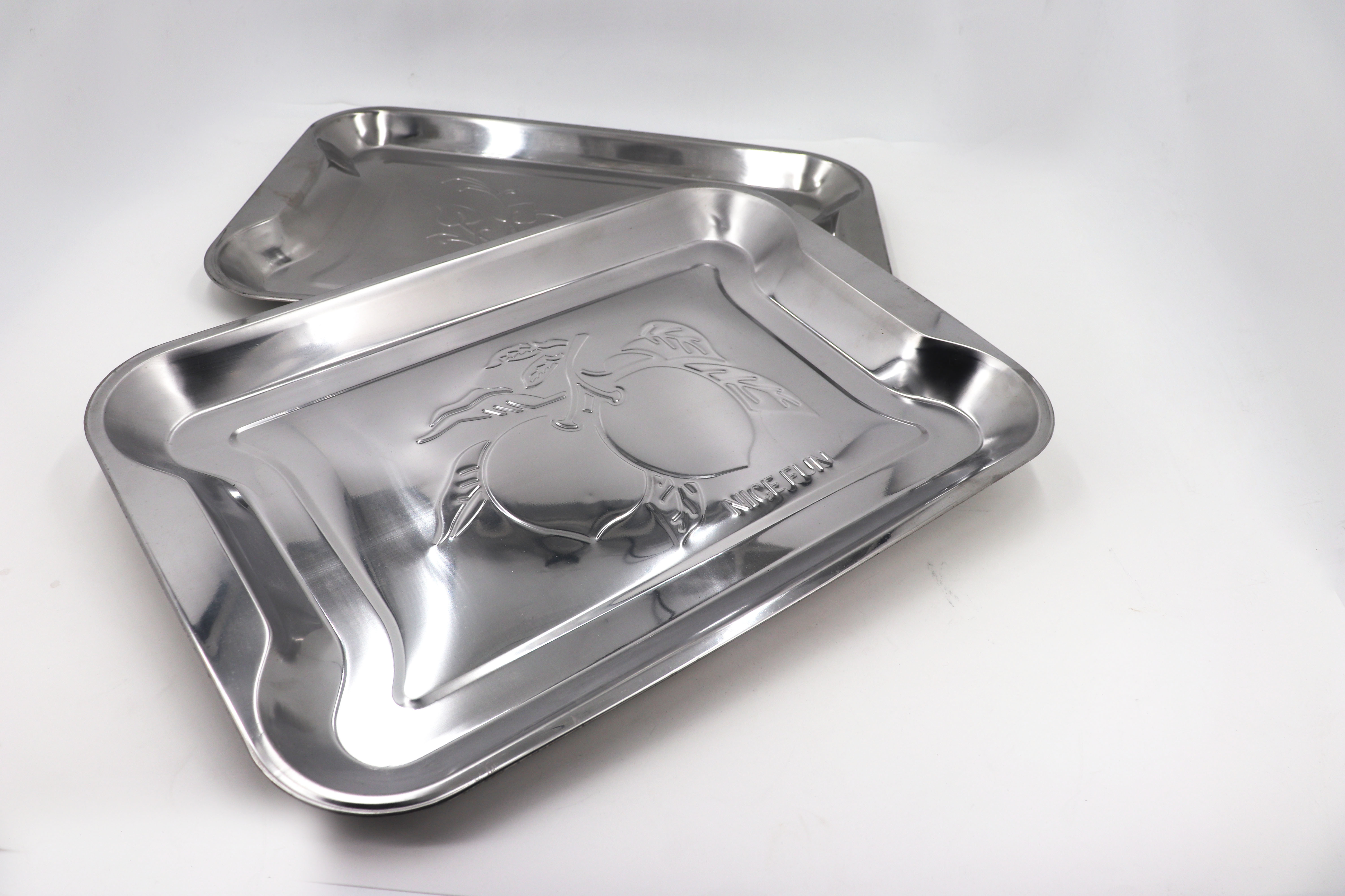 Durable Stainless Steel Rectangular Tray , Custom Stainless Steel Serving Trays