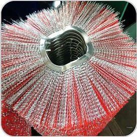 China Galvanized Iron 550mm Microfiber Roller Street Sweeper Brush wholesale