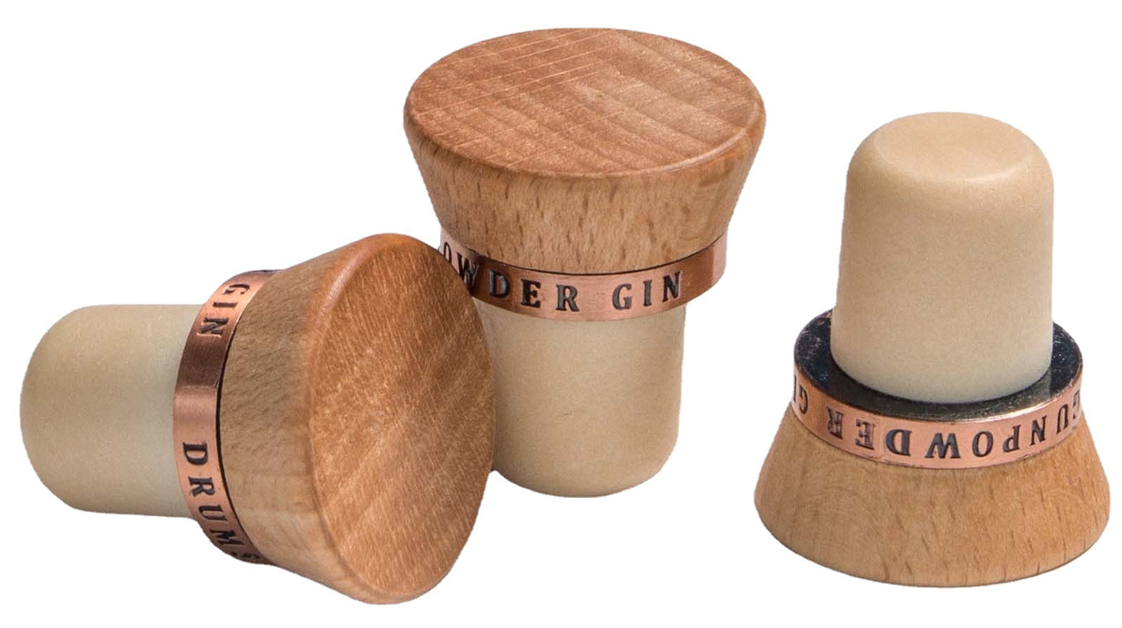 Round Custom Synthetic Cork 750ml Glass Bottle Vodka Whisky Bottle with Wooden Cap and Cork