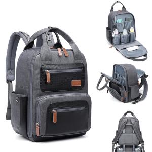 China Luxury Mommy Travel Waterproof Baby Diaper Backpack Multifunctional Laptop Bag for Mom&amp;Dad Diaper Bag wholesale