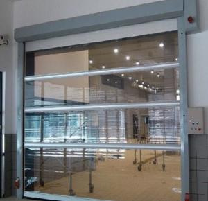 China Transparent Fast Roller Shutter Doors , Fast Acting Door Galvanized Steel on sale