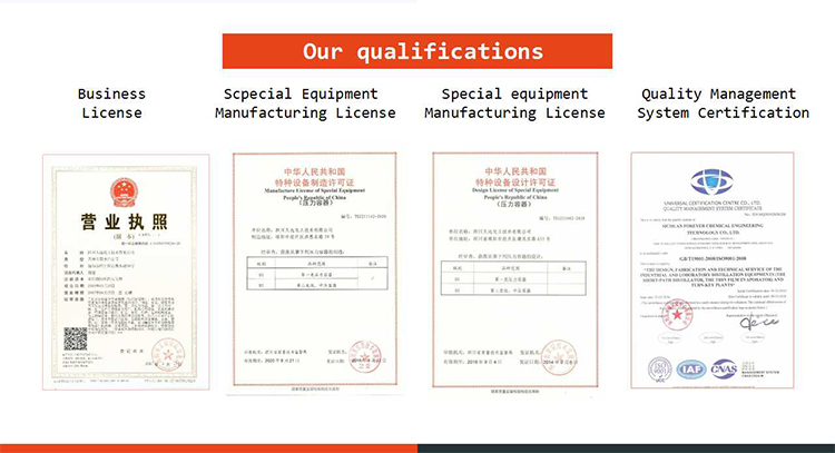 High Separation Short Path Molecular Distillation Equipment High Vacuum Degree