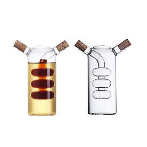 China Double Hole Separation Borosilicate Glass Olive Oil Bottle wholesale
