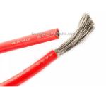 4 AWG Silicone Rubber Cable 600V 5000 Shares / 0.08mm Red Black Tinned Copper
