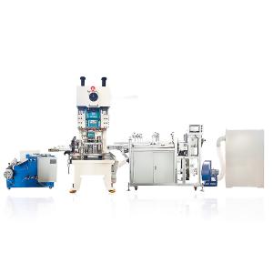 China 2500mm*1300mm*1600mm Aluminum Foil Container Making Machine for Airline Food Packaging wholesale