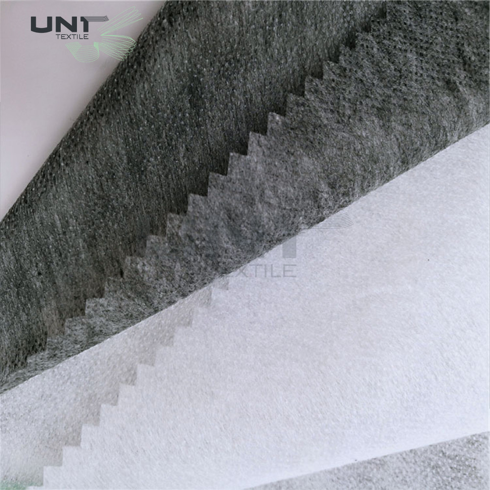Non Woven Fusible Interlining Fabric Double Dot Coating For Men / Women'S Wear