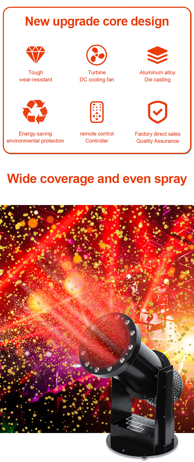 Colorful Papers Machine DMX512 Remote Control Confetti Machine for Party Celebration