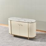 Modern 201 Stainless Steel Console Table With Drawer 0.46m3