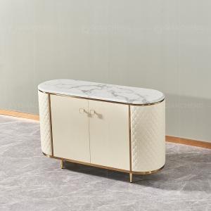 China Modern 201 Stainless Steel Console Table With Drawer 0.46m3 wholesale