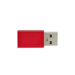 red Eco Friendly Wheat Straw USB Defender Data Blocker