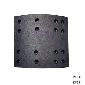 China DAF Truck Brake Linings With Rivets 19618 19617 DF31 DF30 wholesale